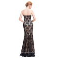 Starzz Strapless Black Sequined Lace Livraison gratuite Robe de bal ST000008-1